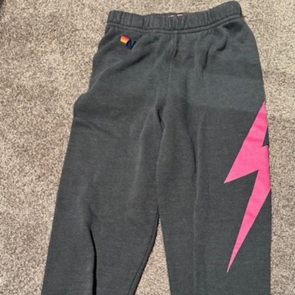 Aviator Nation Girls Size 10 black sweatpants